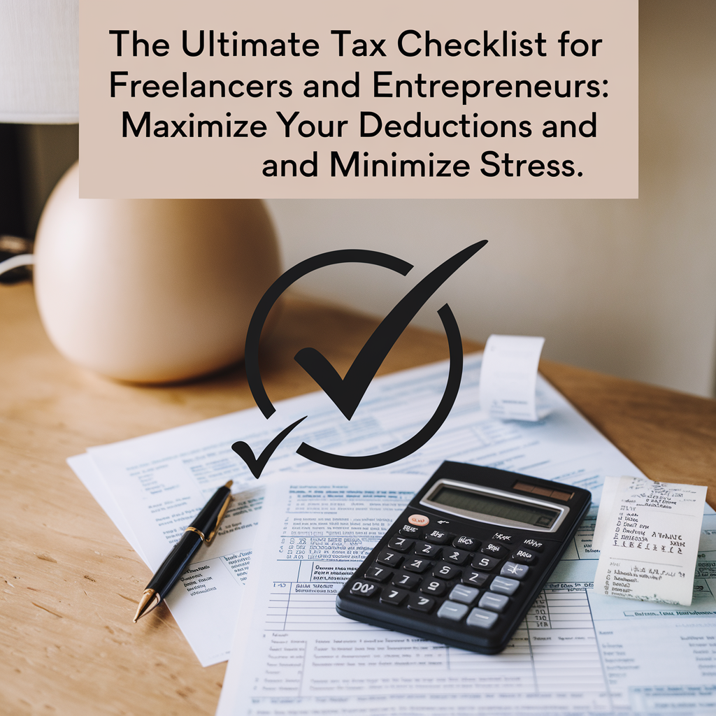 The Ultimate Tax Checklist for Freelancers and Entrepreneurs: Maximize Your Deductions and Minimize Stress