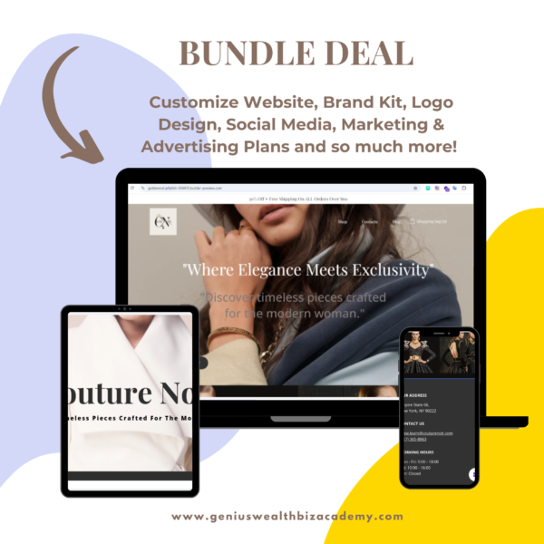 Bundle Deal: Brand Kit & Website Customization Designing